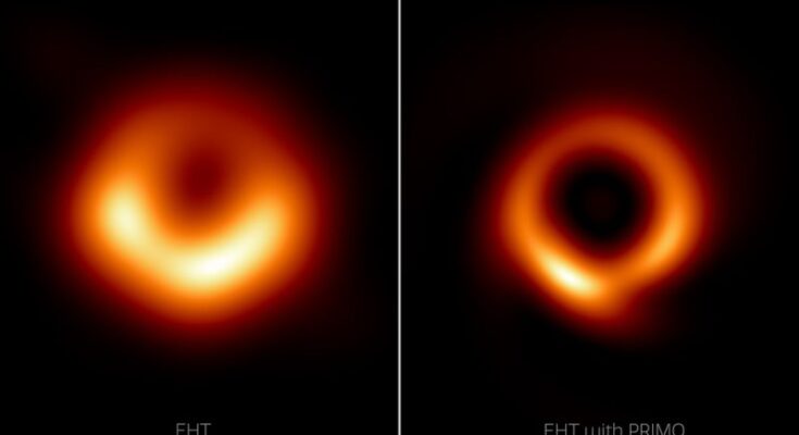 The first fuzzy photo of a black hole gets a sharp makeover